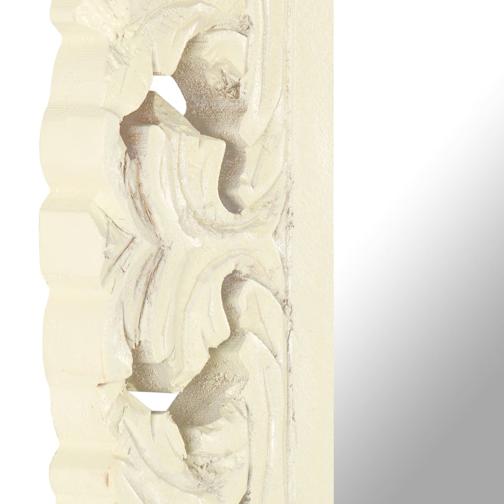 Oglindă Sculptată Manual, , , Lemn Masiv Mango