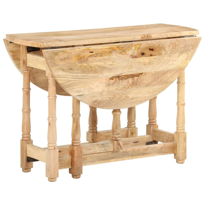 Masă De Bucătărie, 110X76 Cm, Lemn Masiv De Mango, Rotundă