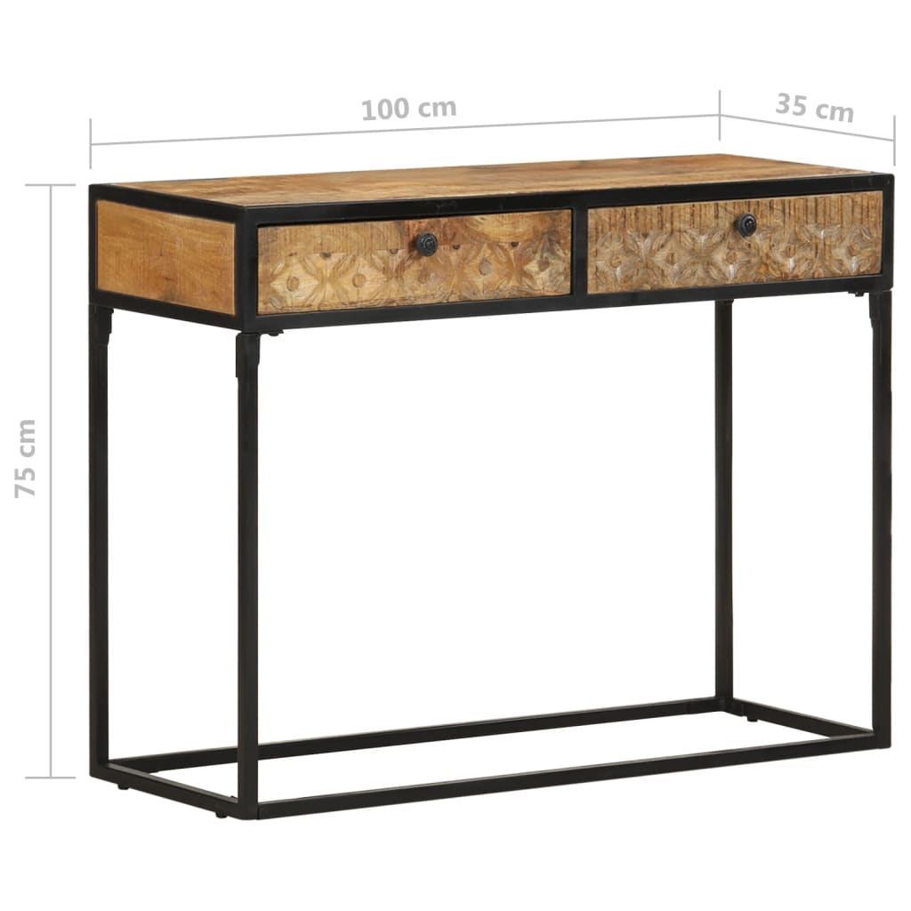 Masă Consolă, 100X35X75 Cm, Lemn Masiv De Mango