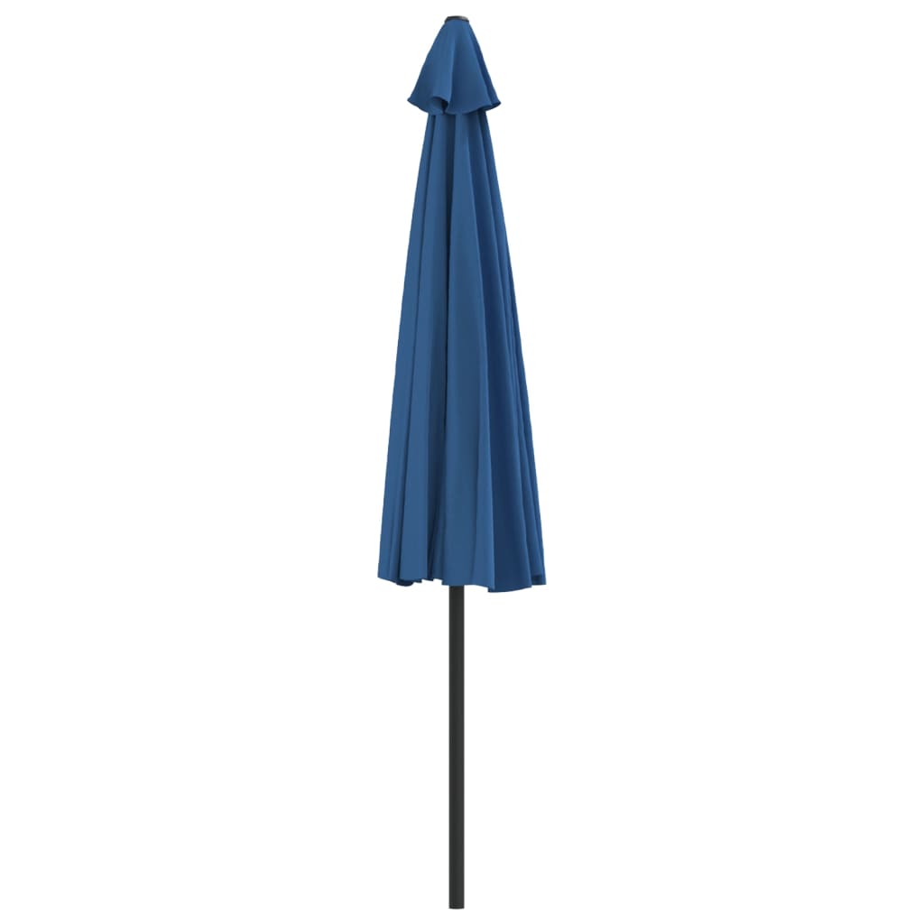 Umbrelă Balcon, Tijă Aluminiu Albastru 300X155X223Cm Semirotund