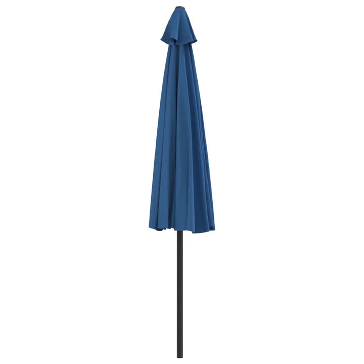 Umbrelă Balcon, Tijă Aluminiu Albastru 300X155X223Cm Semirotund