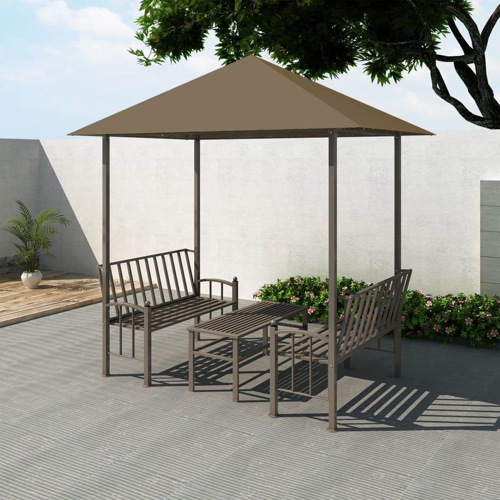 Pavilion De Grădină Cu Masă Și Bănci, , 2,5X1,5X2,4 M