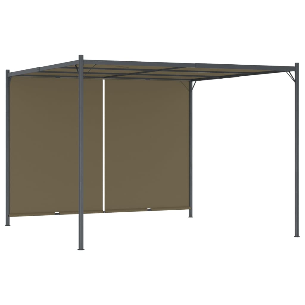 Pergolă De Grădină Cu Acoperiș Retractabil, , 3 X 3 M