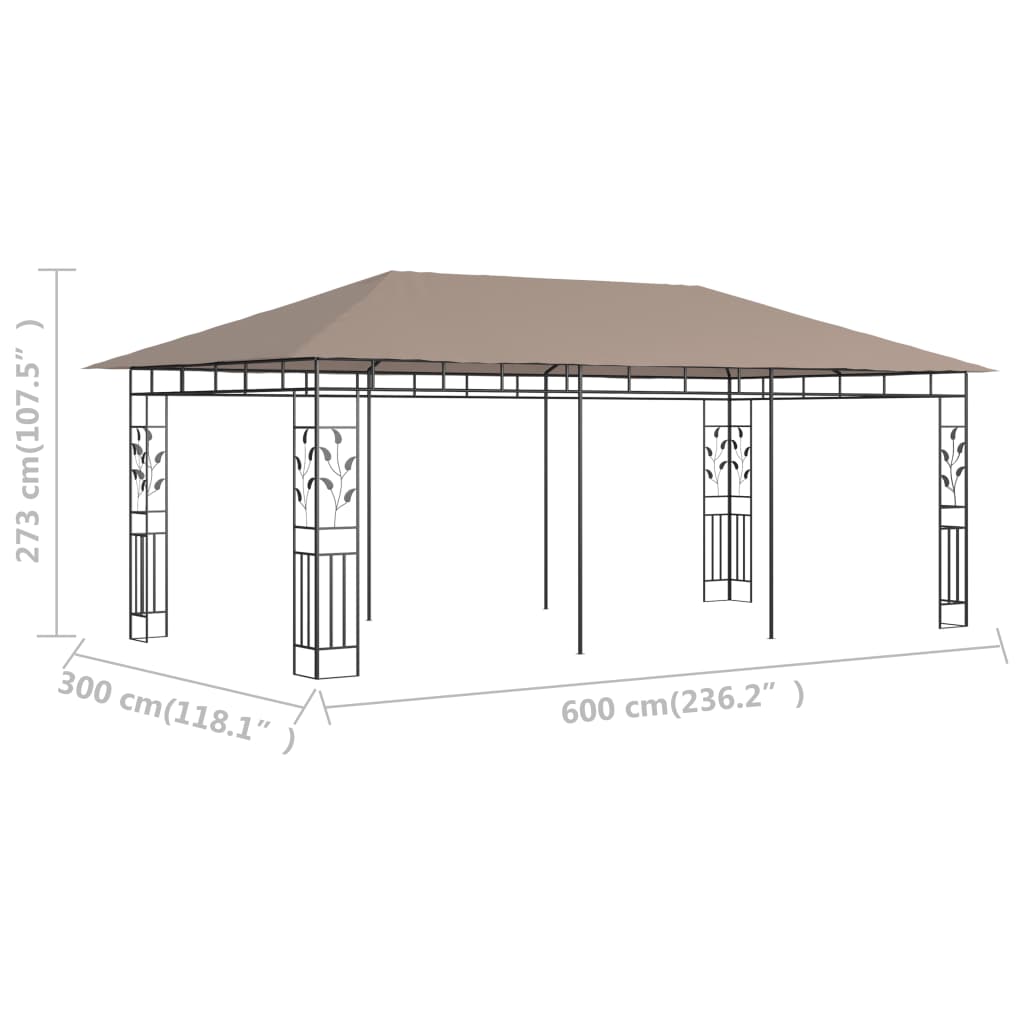 Pavilion Cu Plasă Anti-Țânțari, , 6X3X2,73 M, 180 G/M²