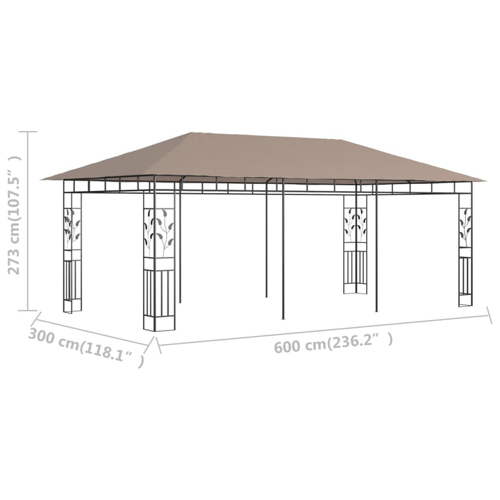 Pavilion Cu Plasă Anti-Țânțari, , 6X3X2,73 M, 180 G/M²