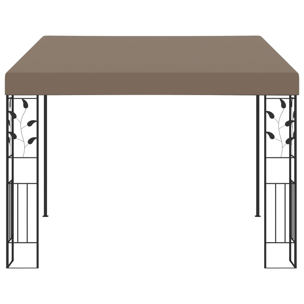 Pavilion Montat Pe Perete, Gri Taupe, 3X3X2,5 M