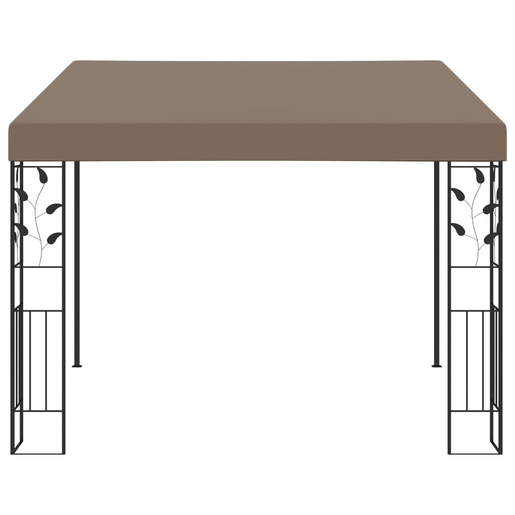 Pavilion Montat Pe Perete, Gri Taupe, 3X3X2,5 M