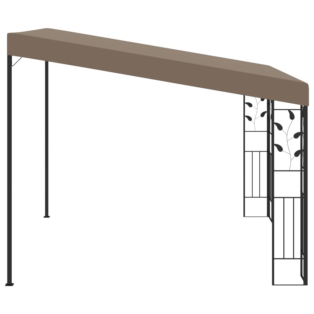 Pavilion Montat Pe Perete, Gri Taupe, 3X3X2,5 M