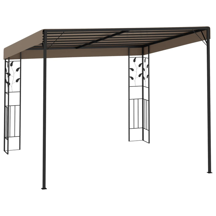 Pavilion Montat Pe Perete, Gri Taupe, 3X3X2,5 M