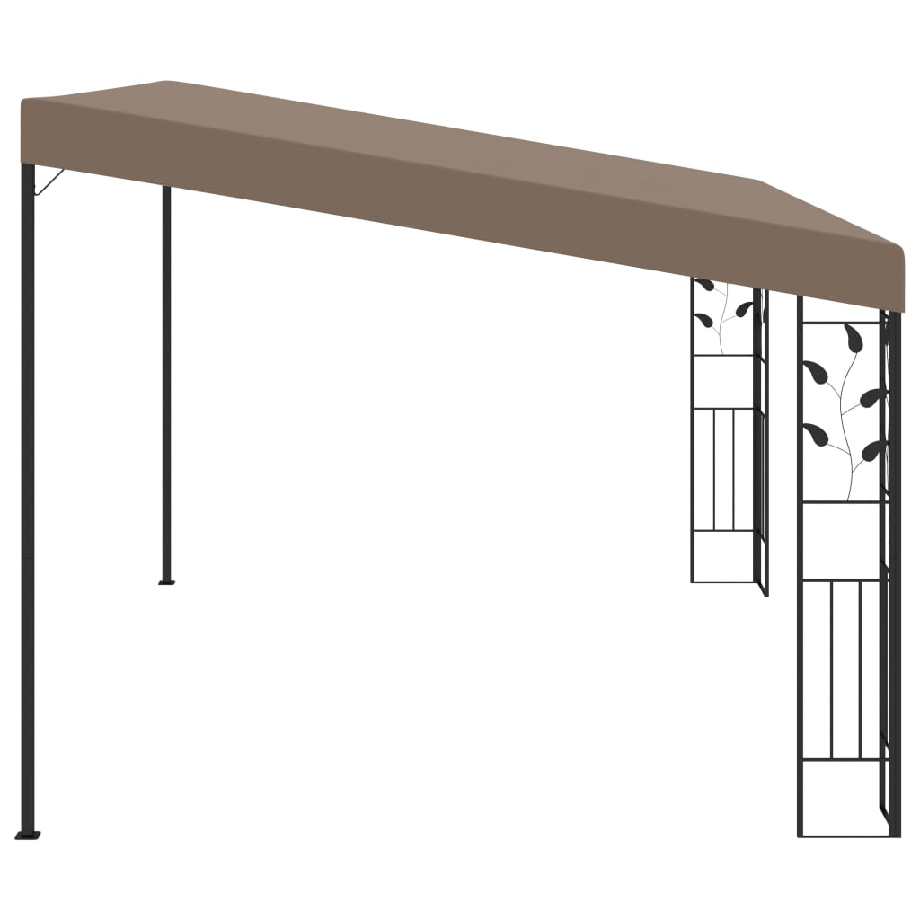 Pavilion Montat De Perete, Gri Taupe, 4 X 3 X 2,5 M
