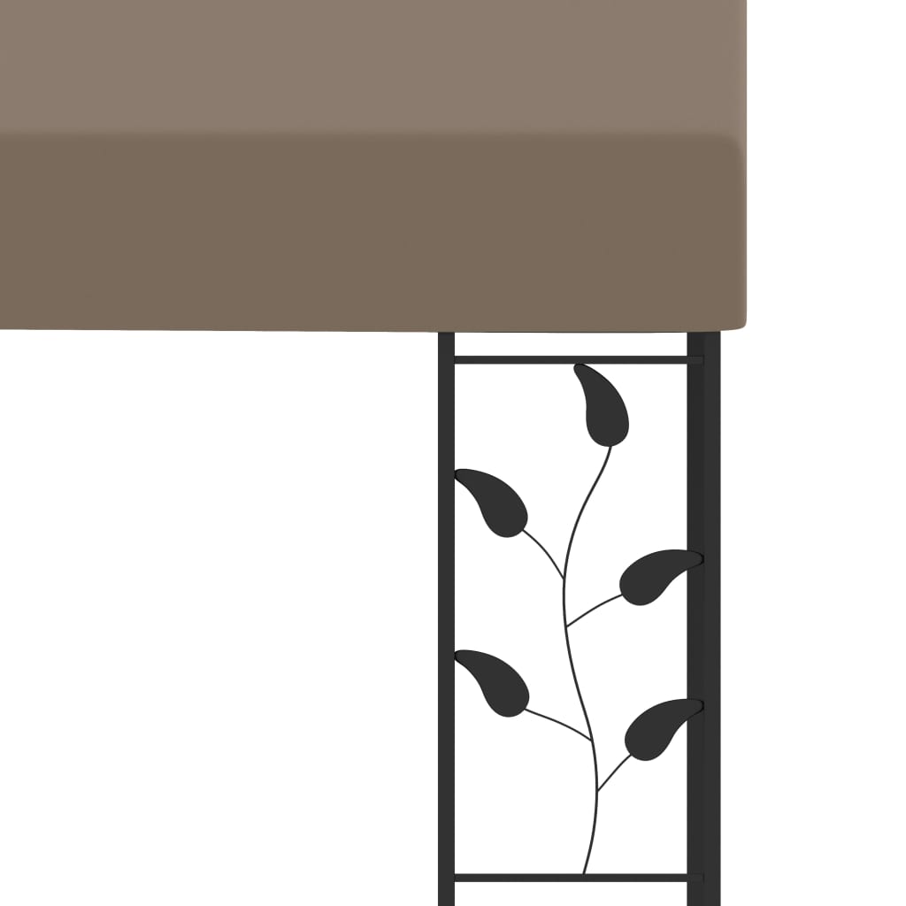 Pavilion Montat De Perete, Gri Taupe, 4 X 3 X 2,5 M