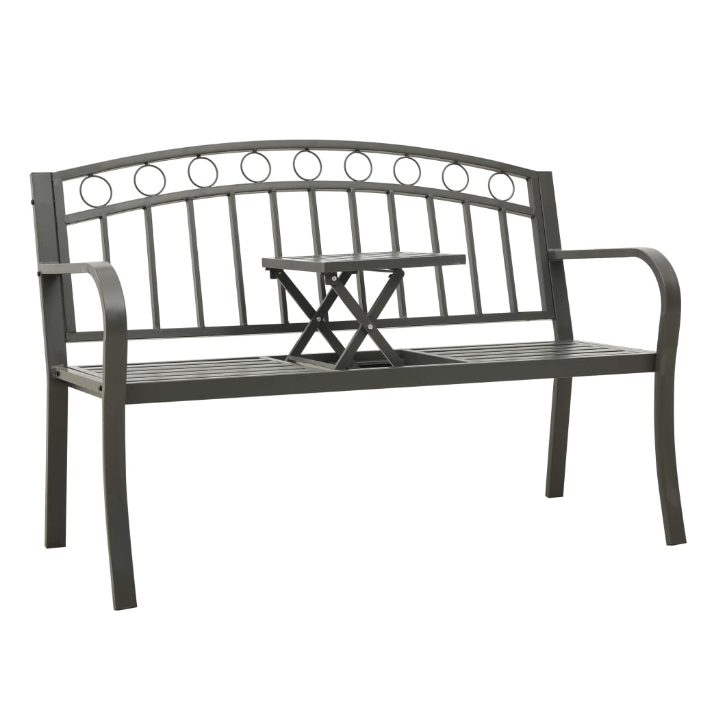 Bancă De Grădină, , 125 Cm, Oțel