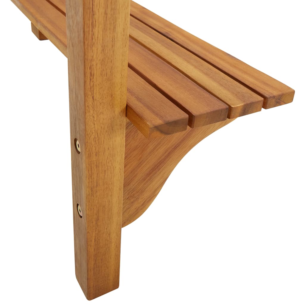 Masă De Bar Pentru Balcon, 90X37X122,5 Cm, Lemn Masiv De Acacia