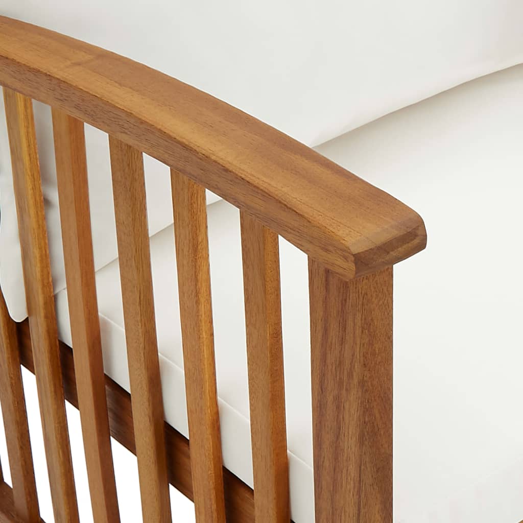 Set Mobilier De Grădină Cu Perne, 2 Piese, Lemn Masiv De Acacia