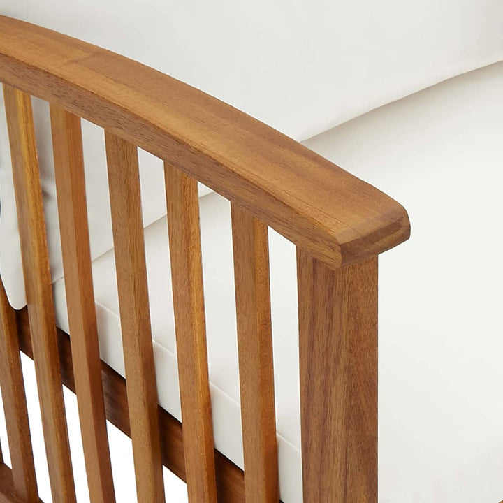 Set Mobilier De Grădină Cu Perne, 2 Piese, Lemn Masiv De Acacia