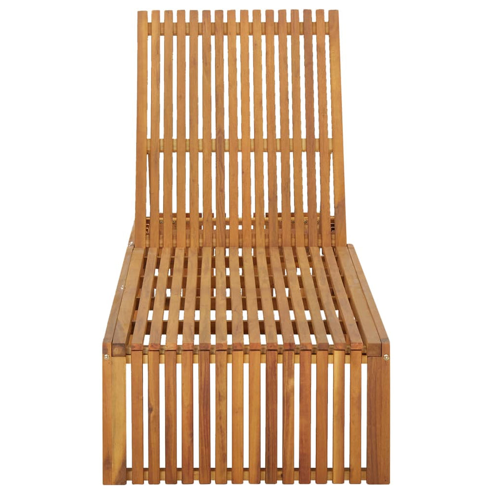 Șezlong De Plajă, Lemn Masiv De Acacia