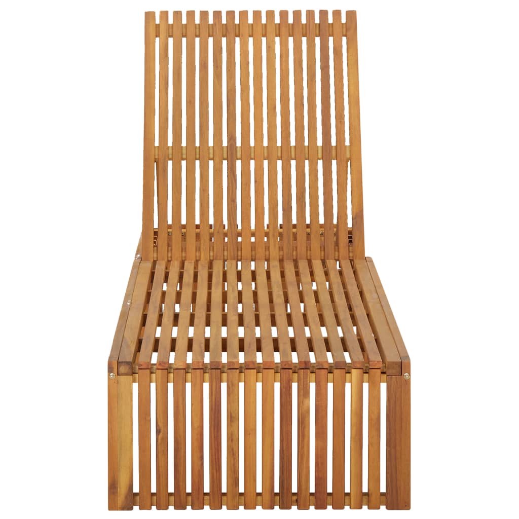 Șezlong De Plajă, Lemn Masiv De Acacia