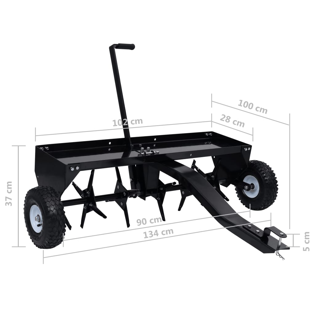 Scarificator De Gazon Pentru Mașina De Tuns Iarbă Ride-On 102Cm