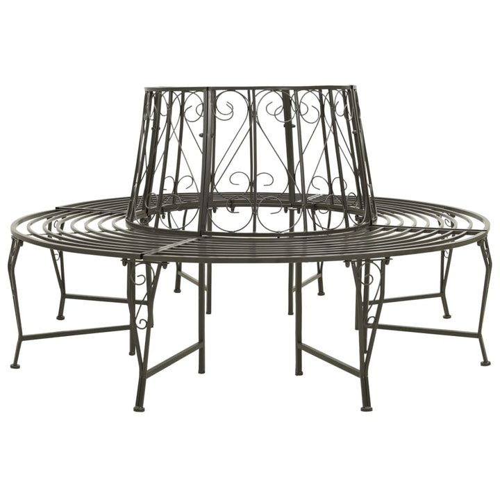 Bancă De Copac Pentru Grădină, 160 Cm, Oțel
