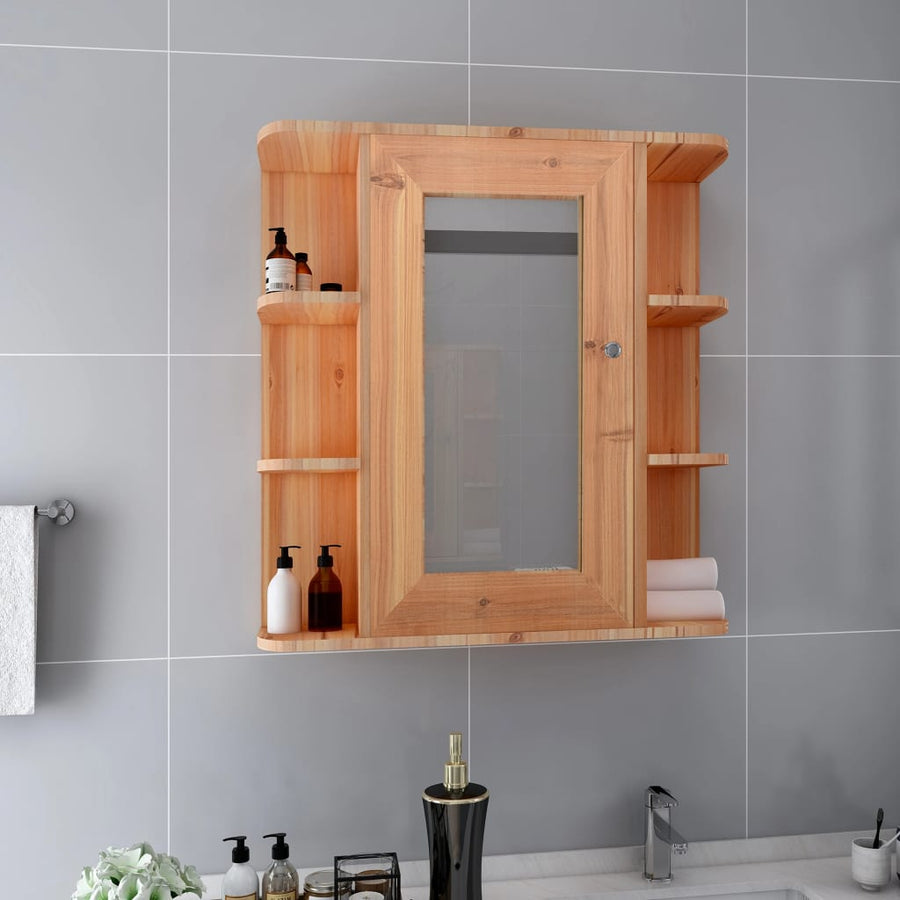 Dulap De Baie Cu Oglindă, , 66X17X63 Cm, Mdf
