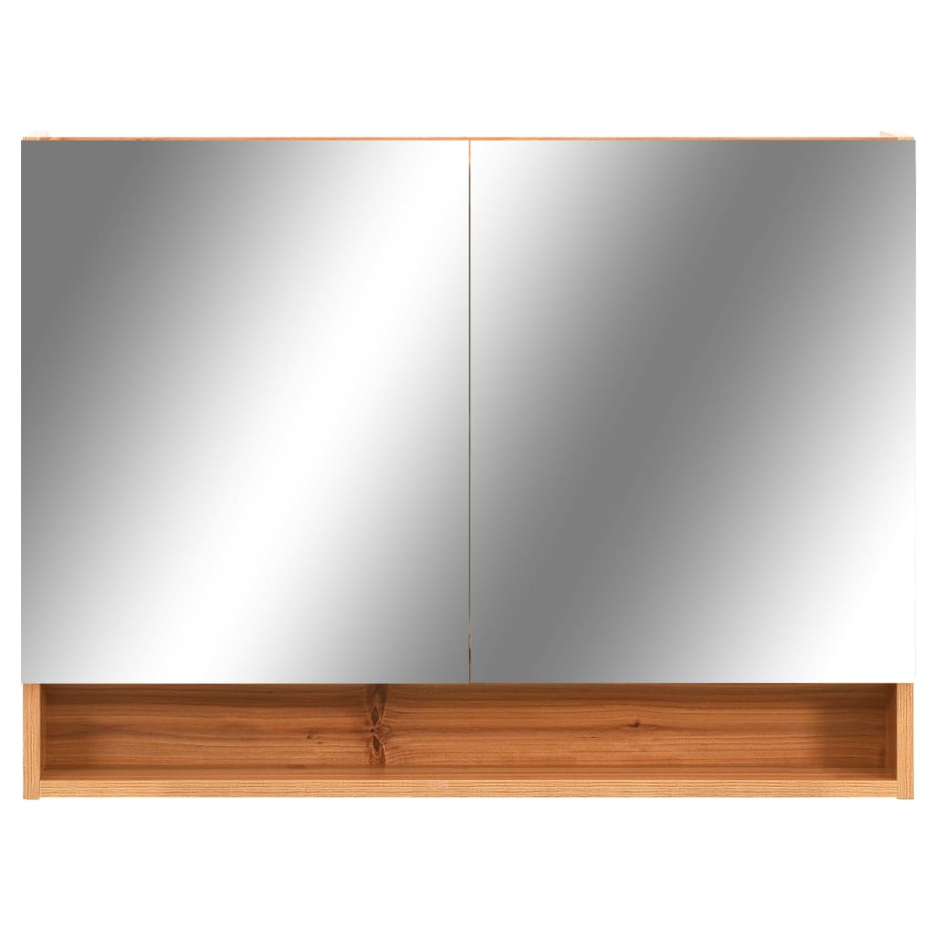 Dulap De Baie Cu Oglindă Și Led-Uri, , 80X15X60 Cm, Mdf