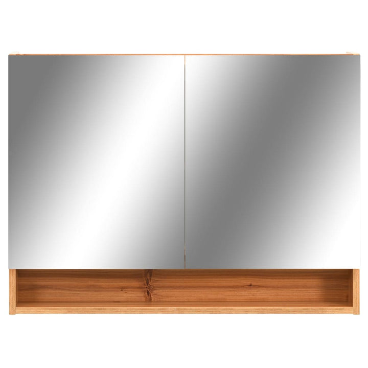 Dulap De Baie Cu Oglindă Și Led-Uri, , 80X15X60 Cm, Mdf