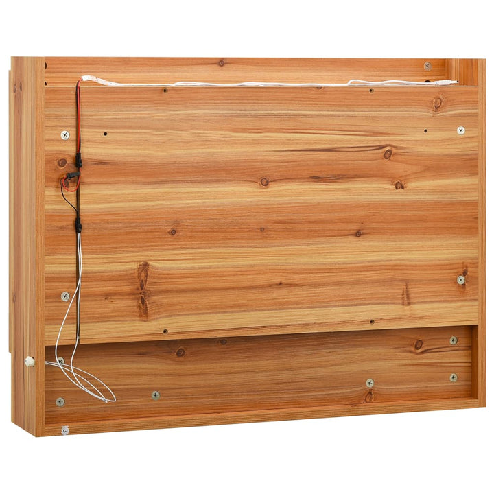 Dulap De Baie Cu Oglindă Și Led-Uri, , 80X15X60 Cm, Mdf