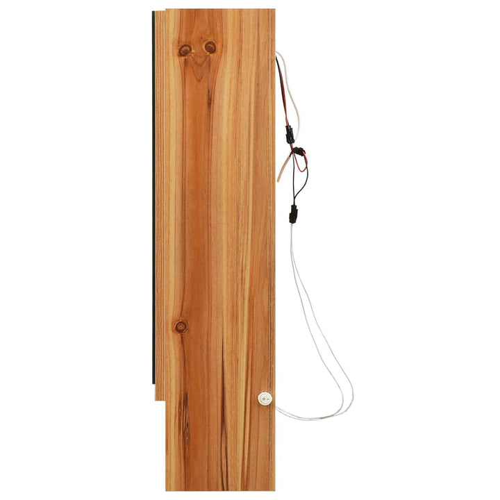 Dulap De Baie Cu Oglindă Și Led-Uri, , 80X15X60 Cm, Mdf