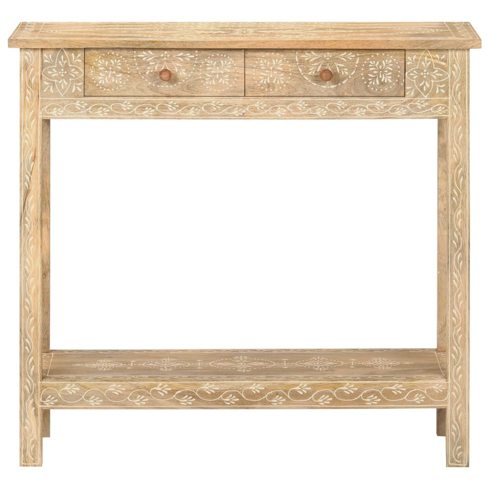 Masă Consolă, 80 X 35 X 74 Cm, Lemn Masiv De Mango