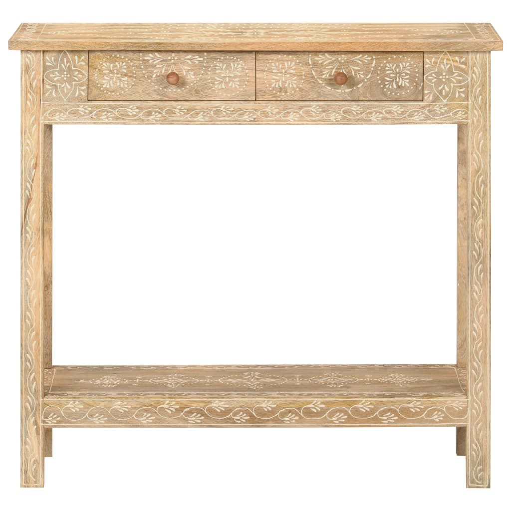 Masă Consolă, 80 X 35 X 74 Cm, Lemn Masiv De Mango