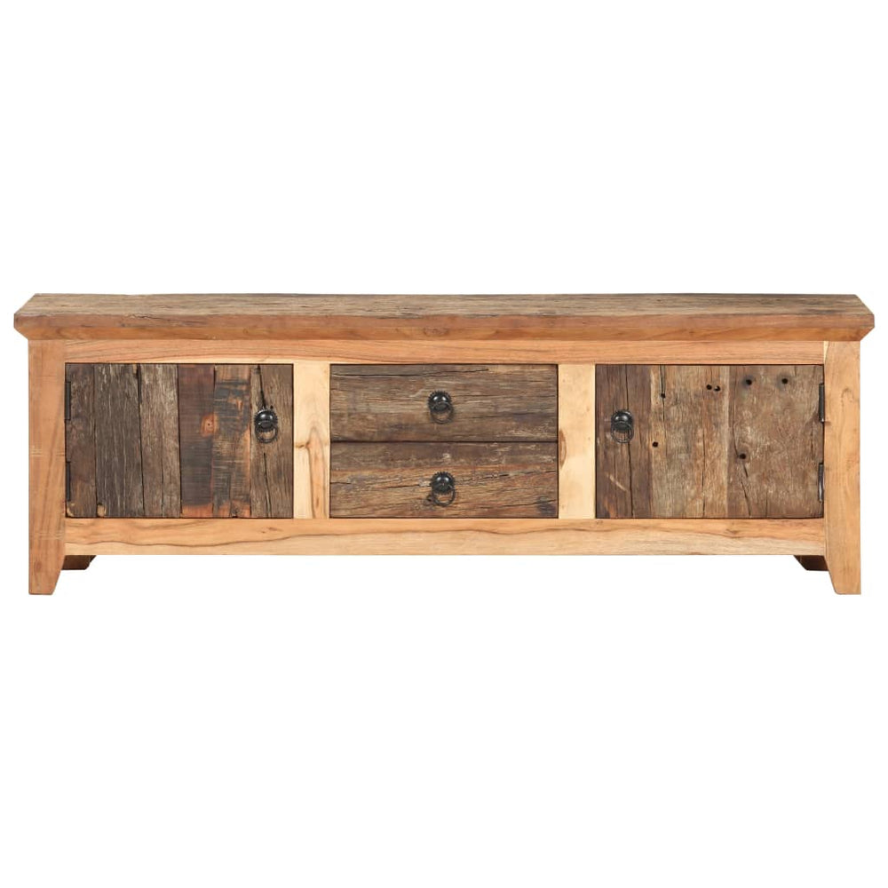 Comodă Tv, 120 X 30 X 40 Cm, Lemn Masiv Acacia/Lemn Reciclat