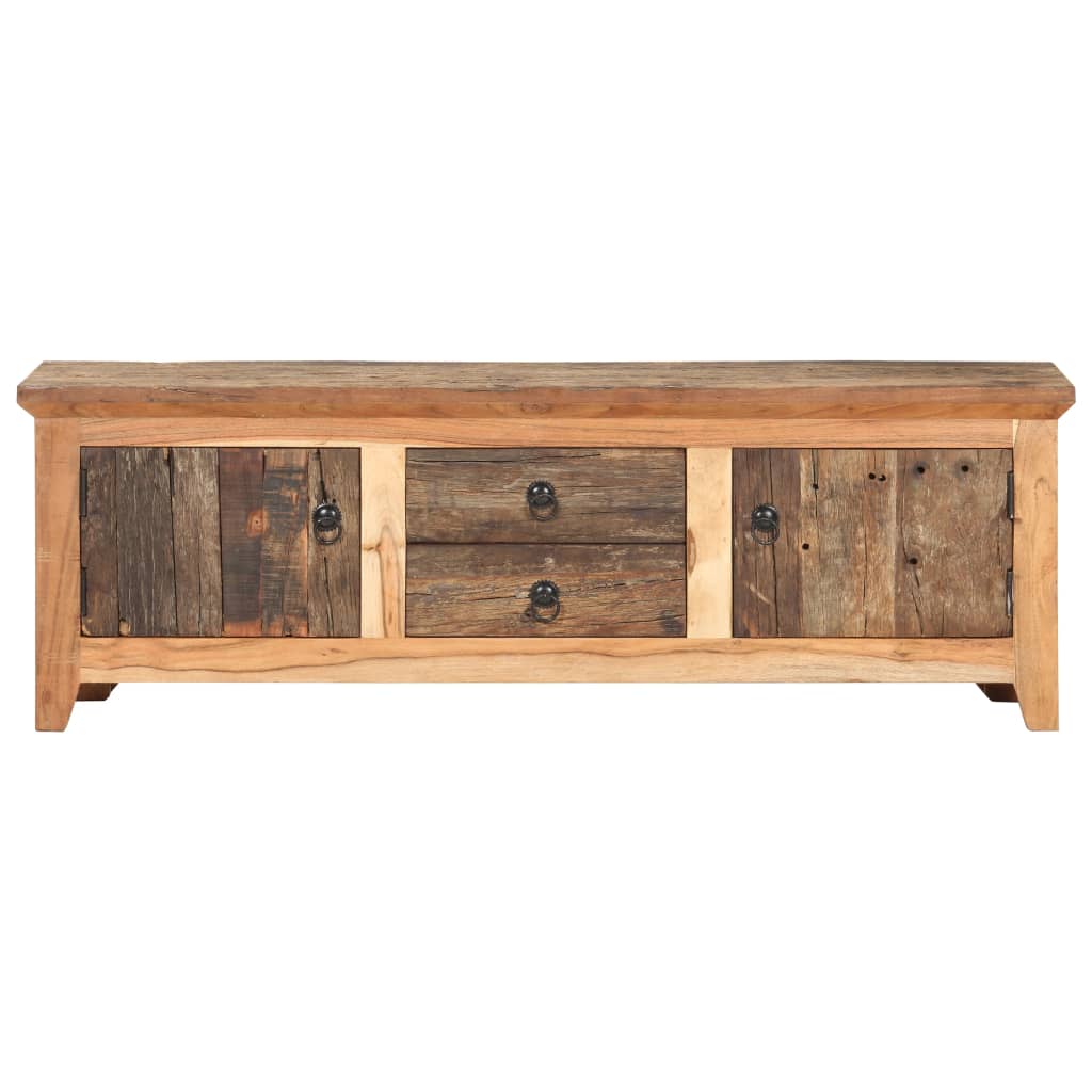 Comodă Tv, 120 X 30 X 40 Cm, Lemn Masiv Acacia/Lemn Reciclat