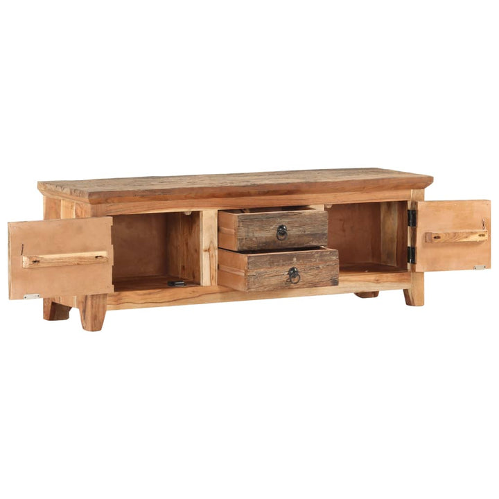 Comodă Tv, 120 X 30 X 40 Cm, Lemn Masiv Acacia/Lemn Reciclat