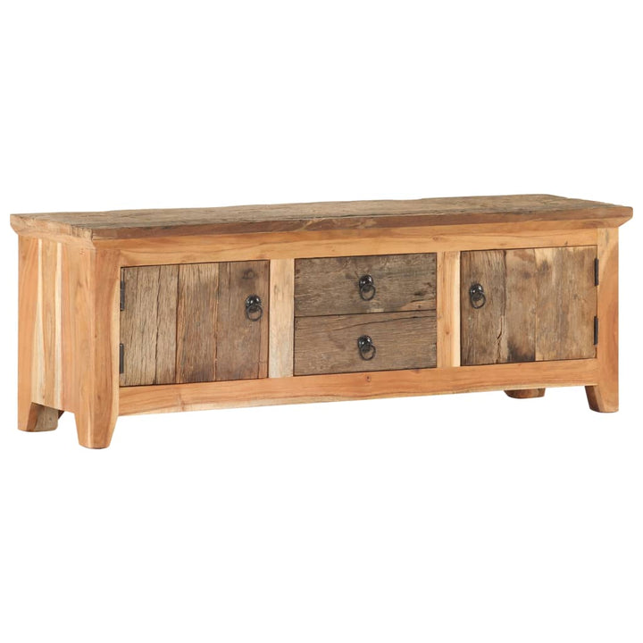 Comodă Tv, 120 X 30 X 40 Cm, Lemn Masiv Acacia/Lemn Reciclat