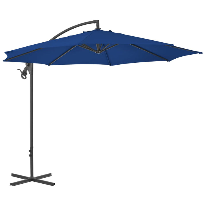 Umbrelă În Consolă De Grădină, Stâlp Din Oțel, Verde, 300 Cm
