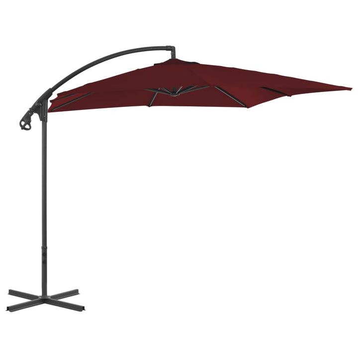 Umbrelă În Consolă Cu Stâlp Din Oțel, Taupe, 250X250 Cm