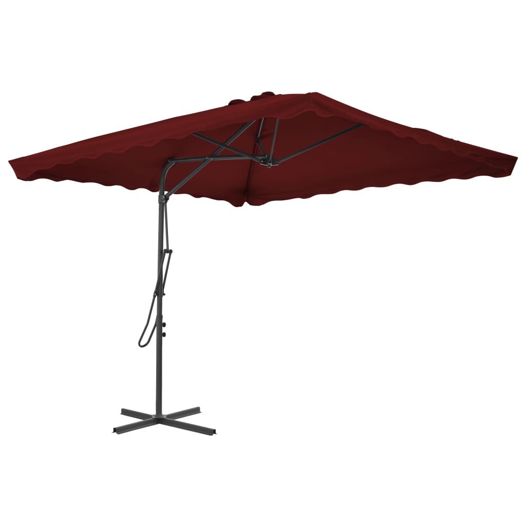 Umbrelă Soare De Exterior, Stâlp Oțel, , 250 X 250 Cm