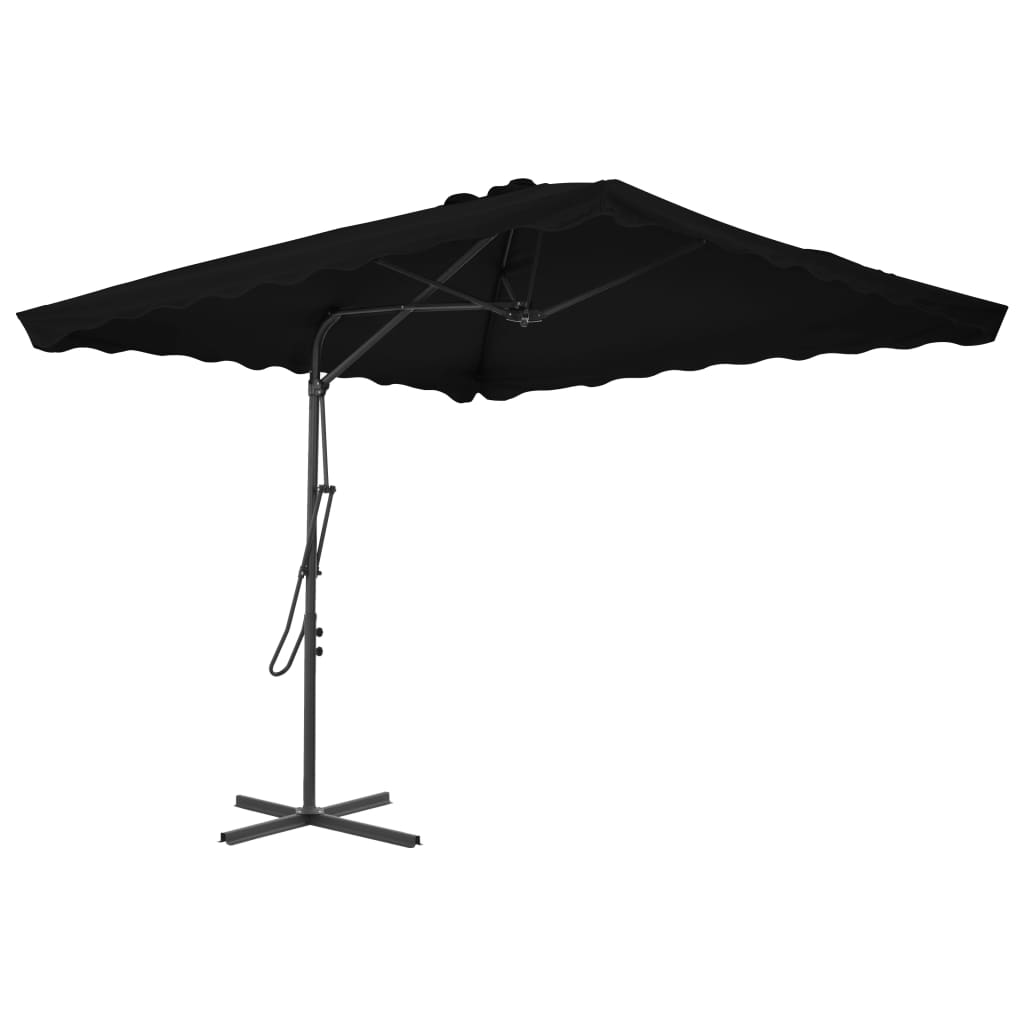 Umbrelă Soare De Exterior, Stâlp Oțel, , 250 X 250 Cm