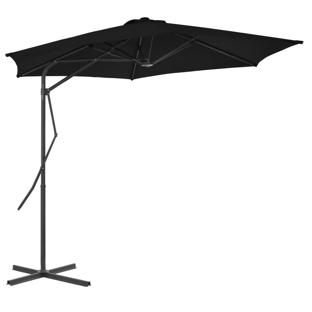 Umbrelă Soare De Exterior Cu Stâlp Din Oțel, , 300 Cm