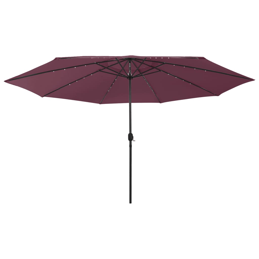 Umbrelă Soare De Grădină Cu Led-Uri, , 400 Cm