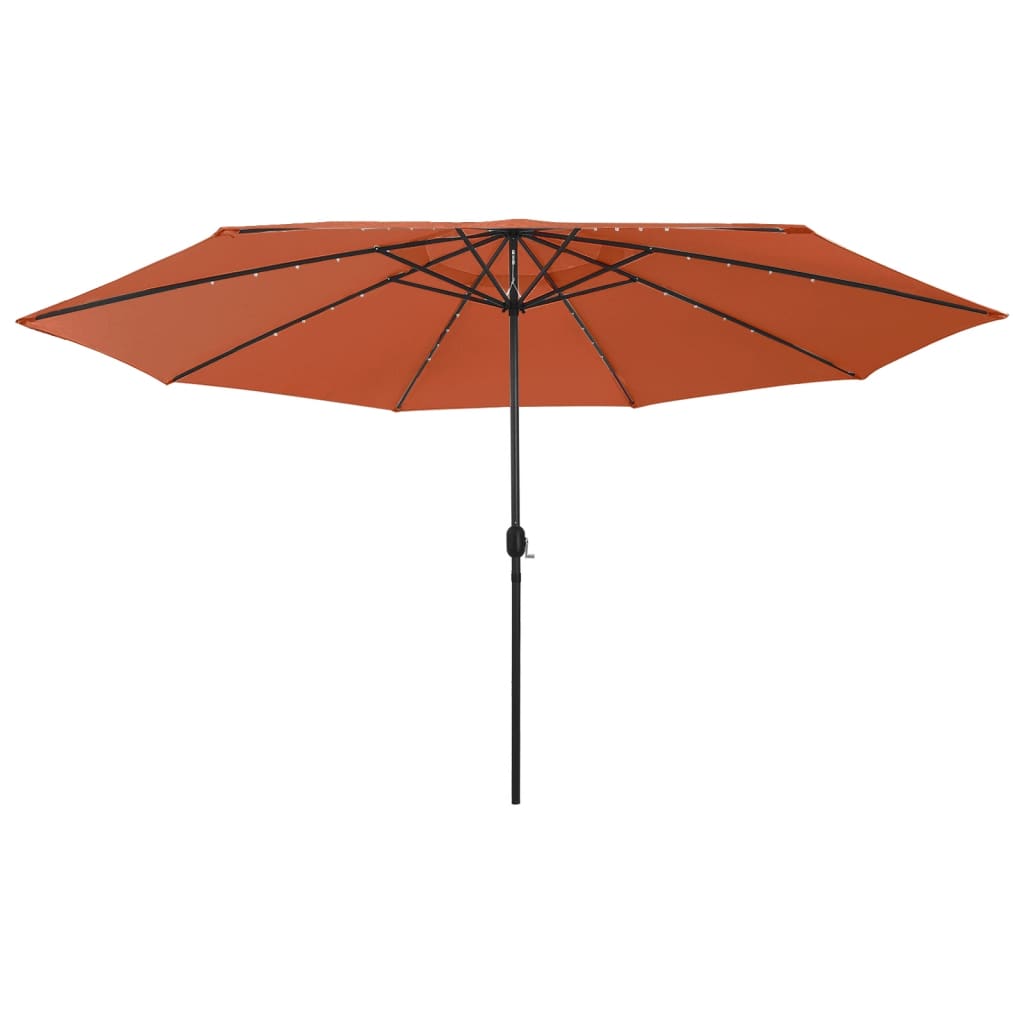 Umbrelă Soare De Grădină Cu Led-Uri, , 400 Cm