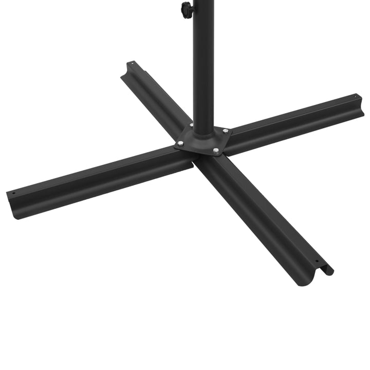 Umbrelă De Soare Dublă, Stâlp Din Oțel, , 600 Cm