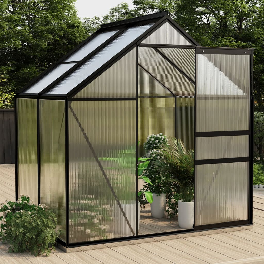 Seră Cu Cadru De Bază, Antracit, 3,61 M², Aluminiu