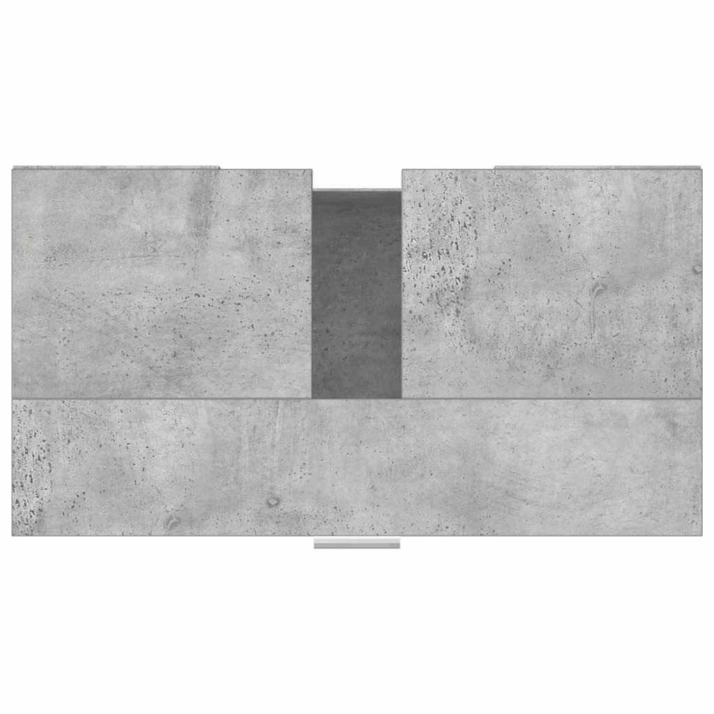 Dulap De Baie, Gri Beton, 60X32X53,5 Cm, Lemn Prelucrat