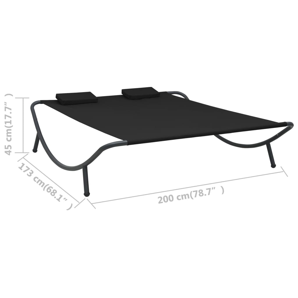 Pat Șezlong De Exterior, , Material Textil