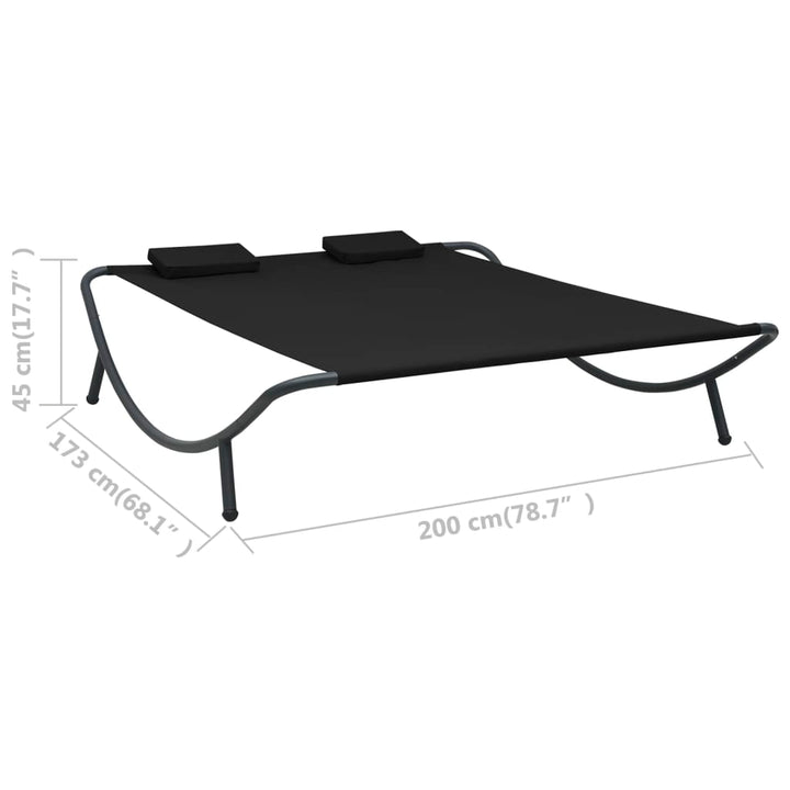Pat Șezlong De Exterior, , Material Textil