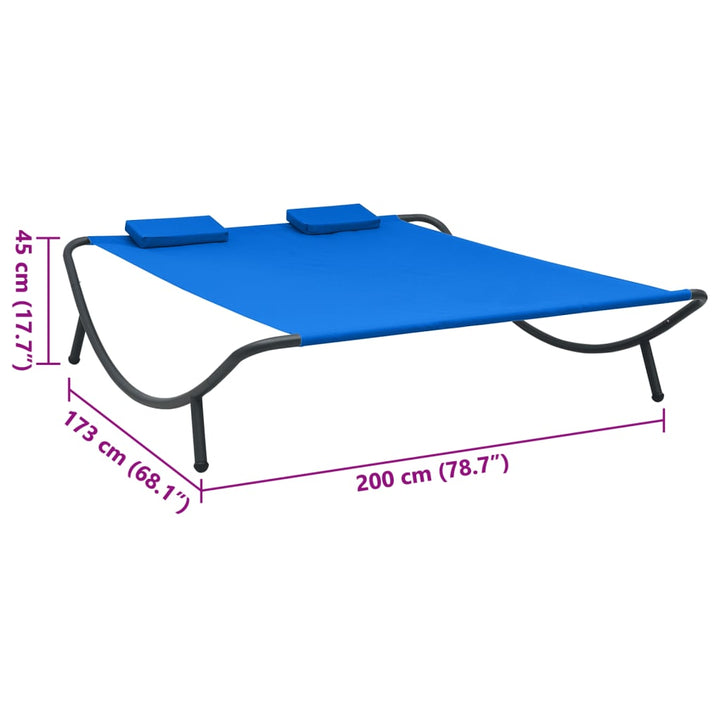 Pat Șezlong De Exterior, , Material Textil