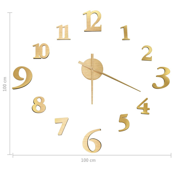 Ceas De Perete 3D, , 100 Cm, Xxl, Design Modern