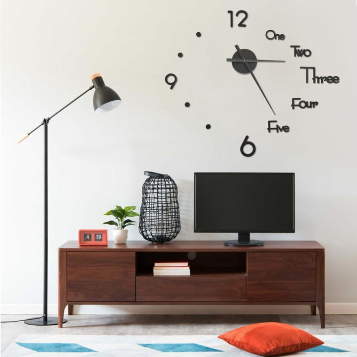 Ceas De Perete 3D Design Modern, , 100 Cm, Xxl