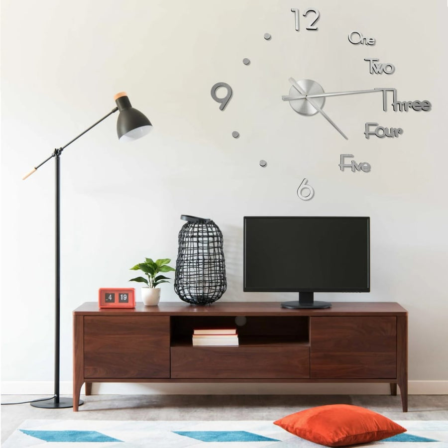 Ceas De Perete 3D Design Modern, , 100 Cm, Xxl
